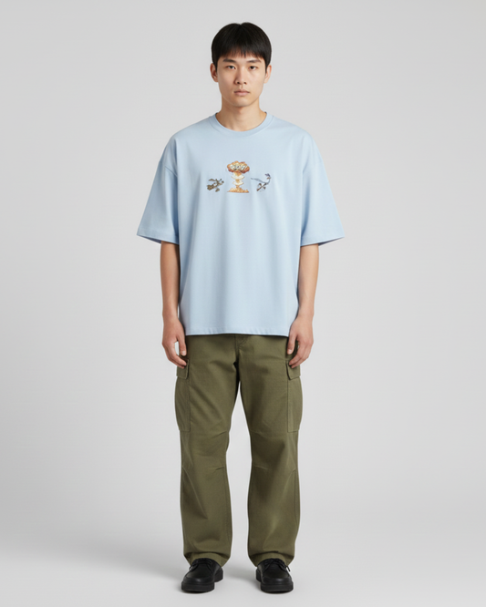Men Sonic Boom Oversized T-shirt